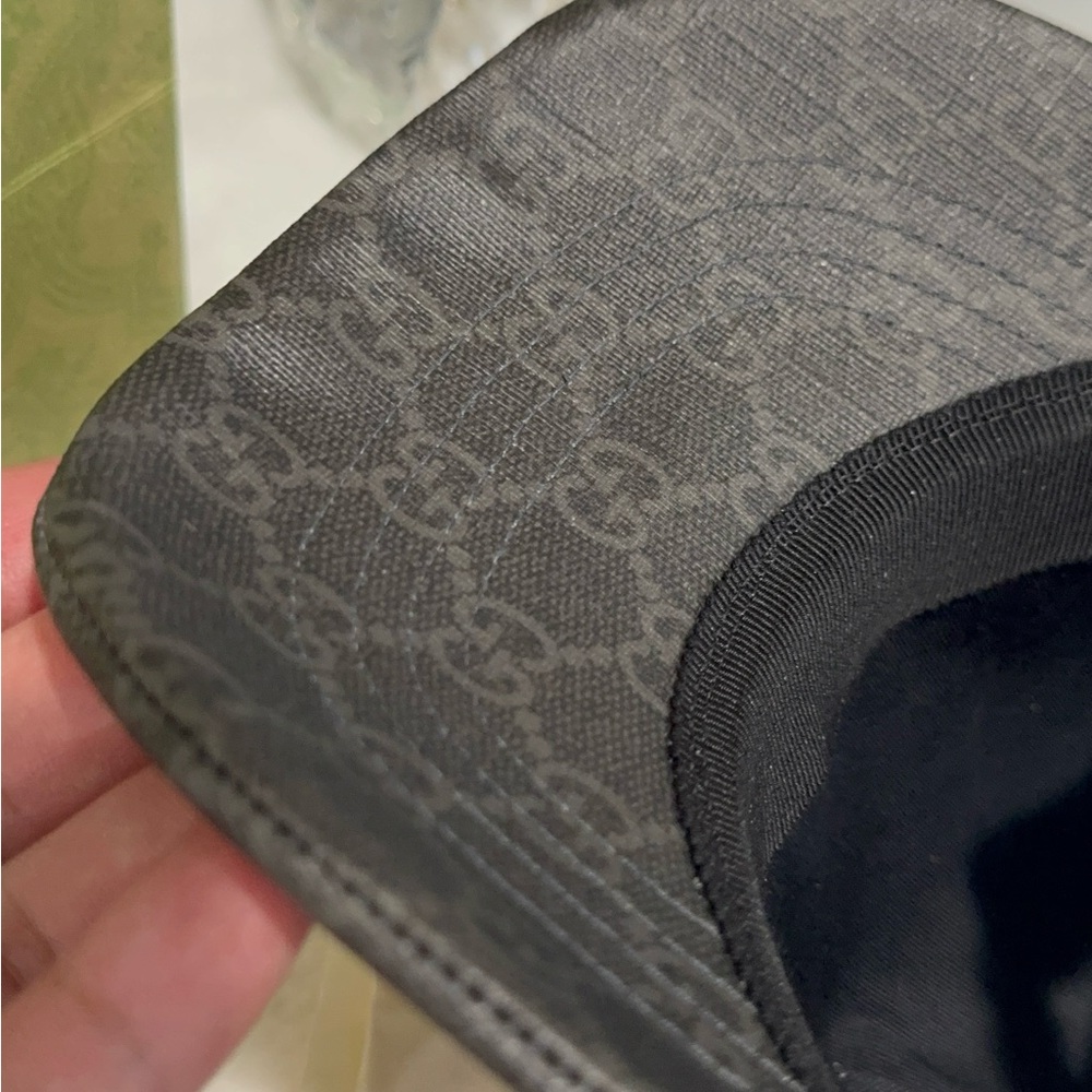 Gucci Kingsnake Print GG Supreme Baseball Hat - Picture 7 of 11